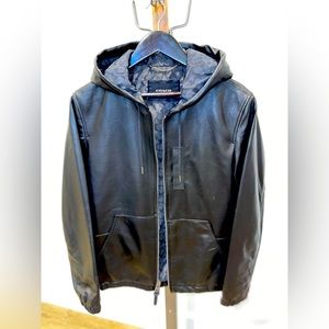 Coach Leather Trainer Jacket